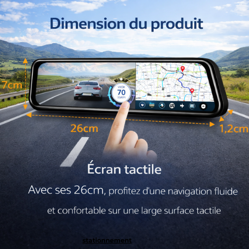 Dashcam Rétroviseur intelligent