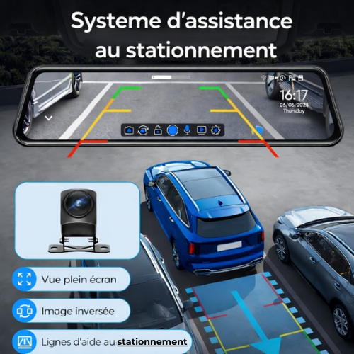Dashcam Rétroviseur intelligent